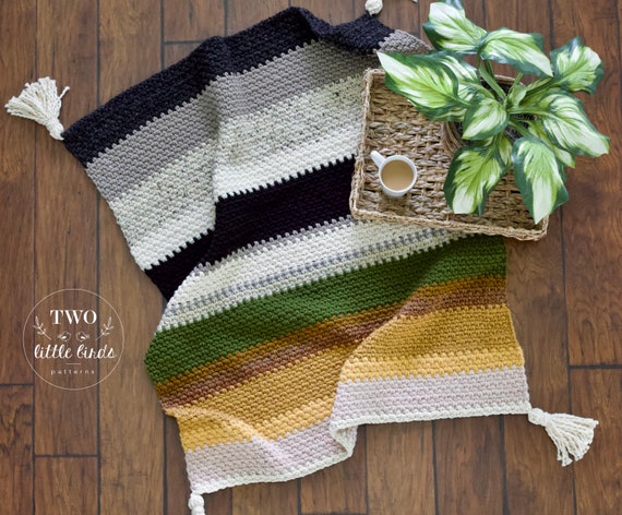 Easy Crochet Pattern Crochet Blanket Pattern Crochet Throw - Etsy