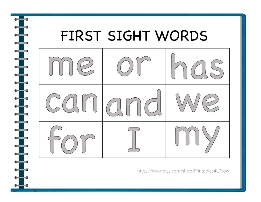 first-sight-words-worksheet-3-year-old-sight-word-printable-etsy