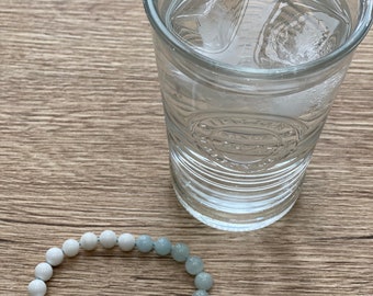 WATER TRACKER BRACELET - Sterling Silver & Aquamarine