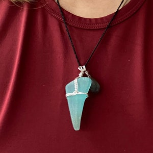 Genuine Sea Glass and Sterling Silver Pendant