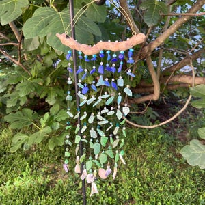 Beach Art Sea Glass Wind Chime #51