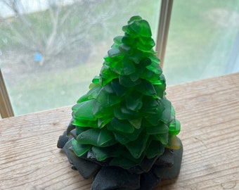 Genuine Sea Glass Christmas Tree #10