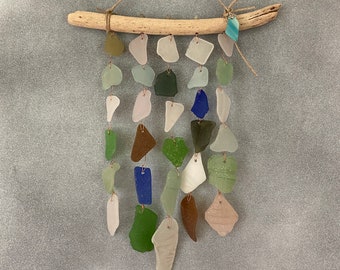 Real Sea Glass Sun Catcher #26