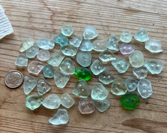 Small Sea Glass Buttons #S412