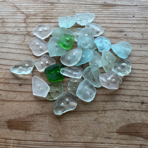 Medium Sea Glass Buttons #S413