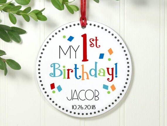 first birthday ornament