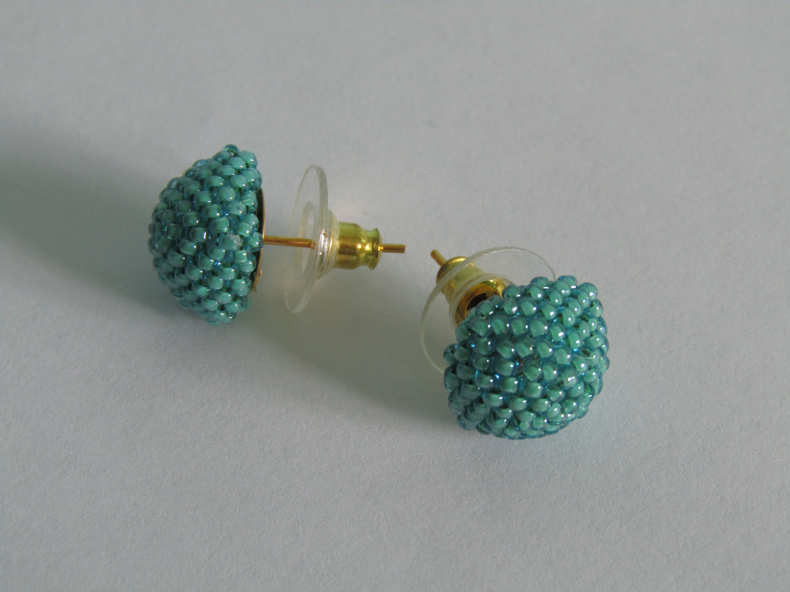 Post Earrings Tiny Stud Earrings Small Seed Beads Earrings Etsy