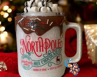 North Pole Hot Cocoa Stainless Steel Mug
