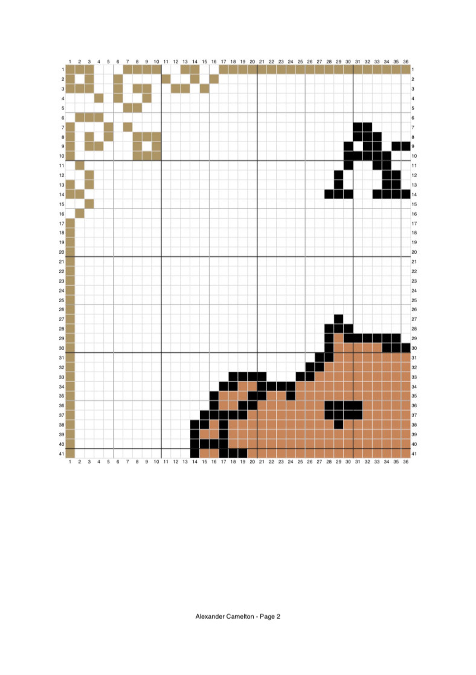 Alexander Camelton Cross Stitch Pattern - Camel in Hamilton Costume - Etsy