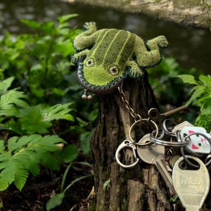 Original Grüner Frosch Kreuzstich Anleitung - DIY Geldbörse | Inklusive Anleitung | Andere Frosch-Designs erhältlich