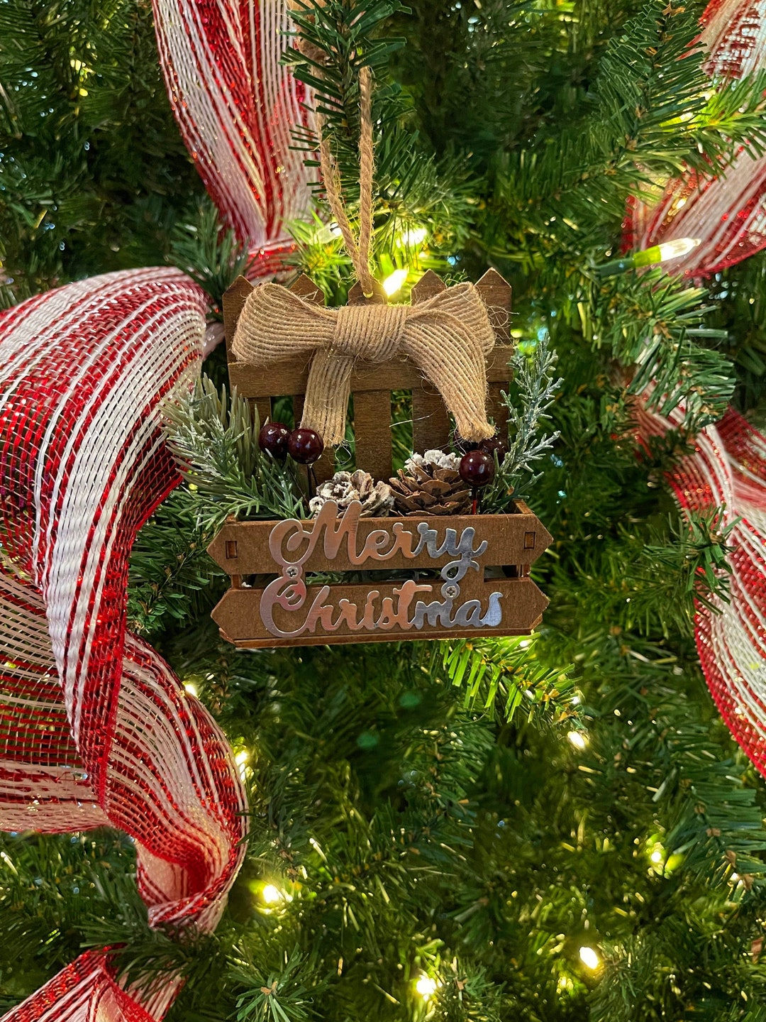 Christmas Wooden Ornaments, Christmas Tree Decorations, Christmas Wood