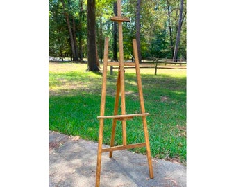 Wood Floor Easel, Wedding Sign Stand, Art Easel, Wedding Easel, Wood Stand for Signs, Stand for Wedding Pictures, Wood Wedding Sign Easel