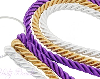 Unity Braids®, Unity Cords, Cord of Three Strand, Unity Wedding Braid, Christian Wedding, Marriage Braid, Gifts For The Couple,