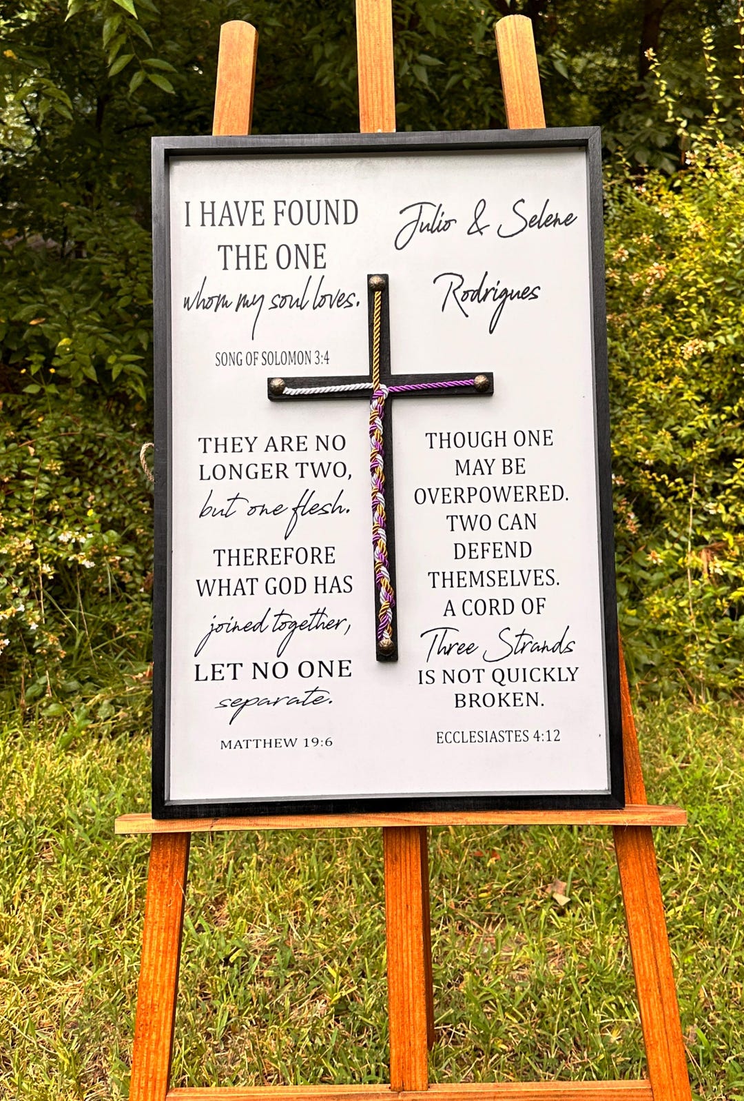 Cord of Three Strands, Wedding Braid Cross, Wedding Ceremony, Unity ...