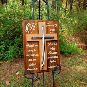 Cord of Three Strands Wood Cross, Unity Braids, Rustic Wedding Ideas, Gods, Knot, Religious Wall Décor Christian Cross Choose Your Colors