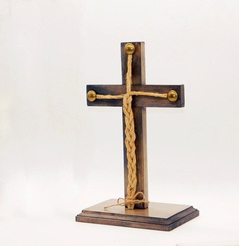 Wood Cross Cord of Three Strands Unity Braids® Gods Cross Etsy