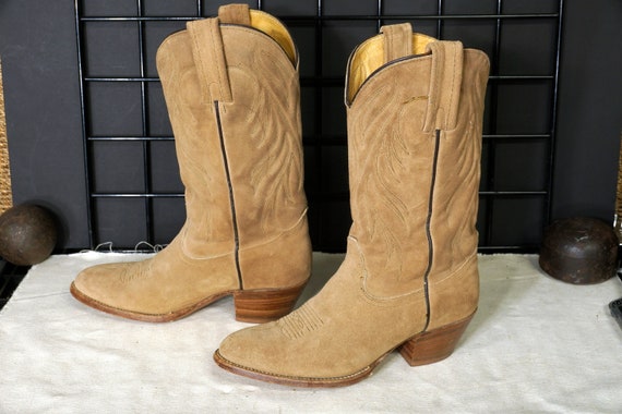 FRYE Boots - "Rough Out" Cowboy Boots