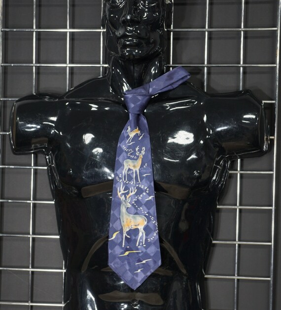 1940's Hand Painted Necktie
