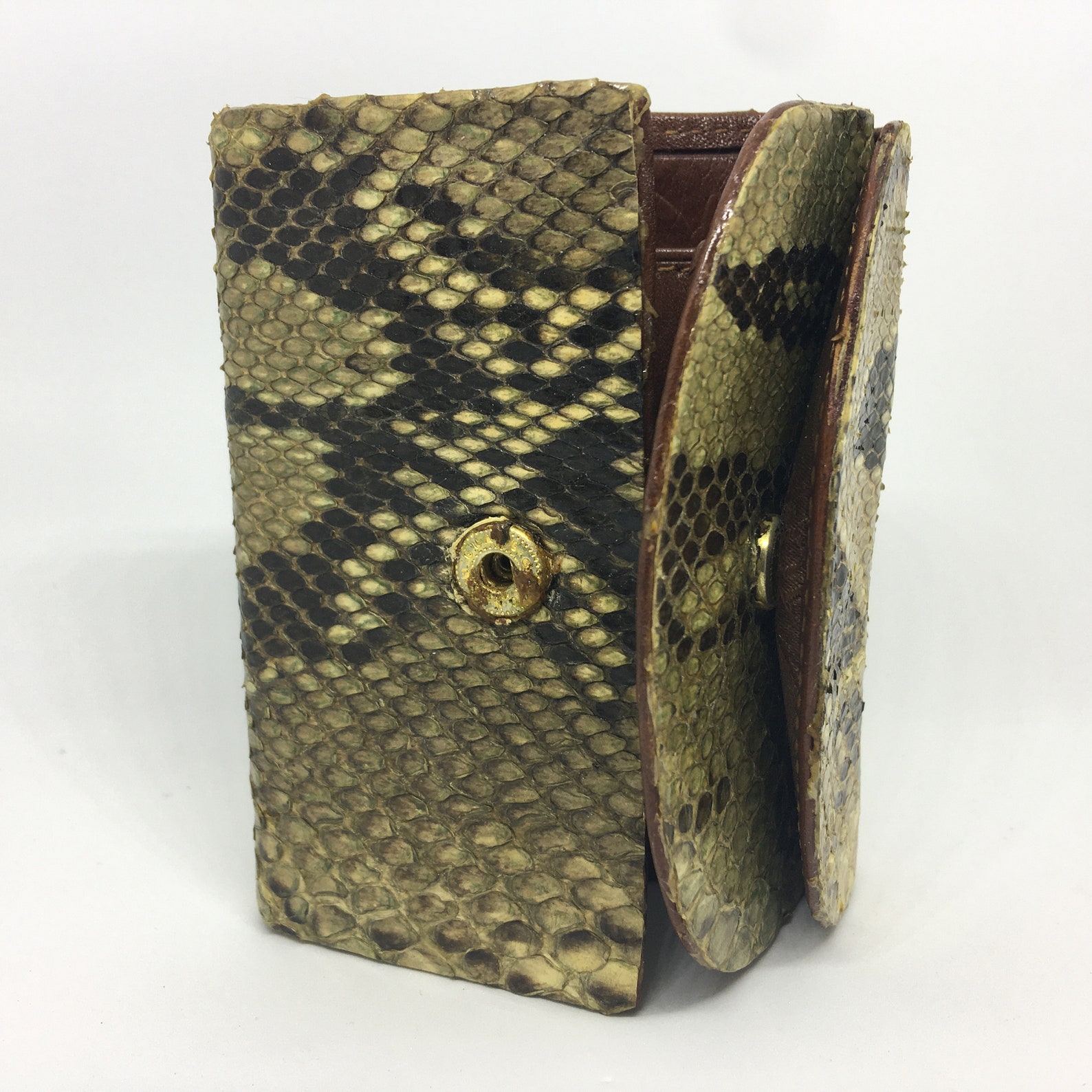 Genuine Snake Leather Wallet Modlux Bifold Wallet / Coin Purse Etsy