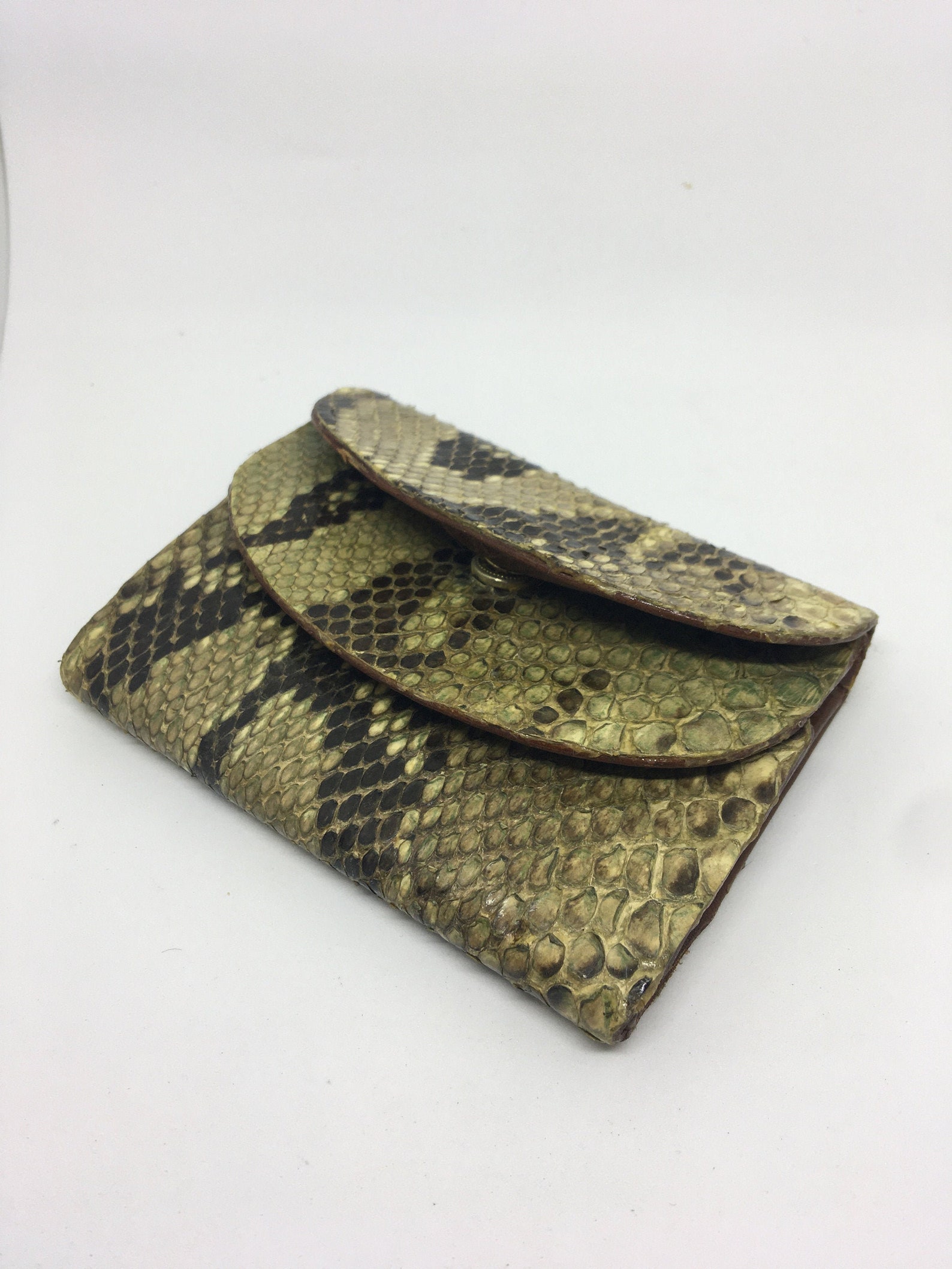 Genuine Snake Leather Wallet Modlux Bifold Wallet / Coin Purse Etsy