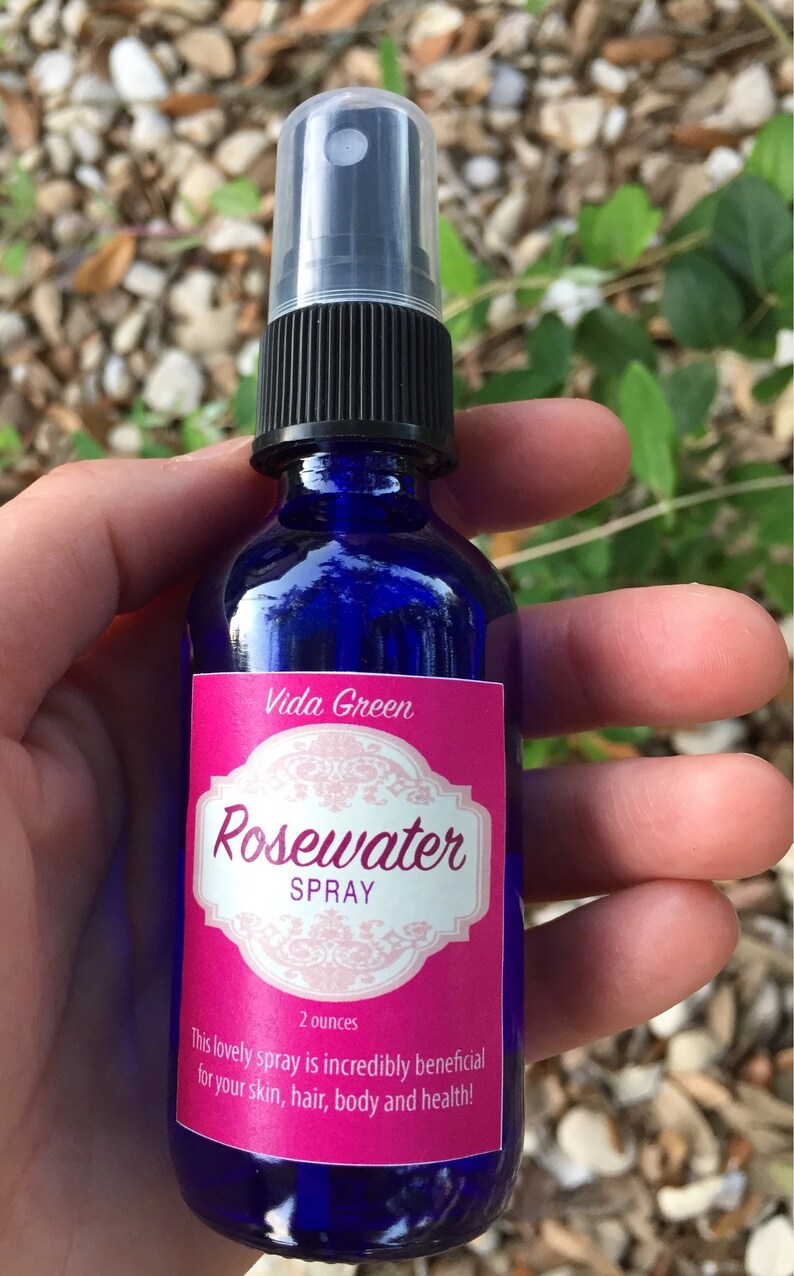 Rosewater Spray vegan facial mist vegan gift natural Etsy