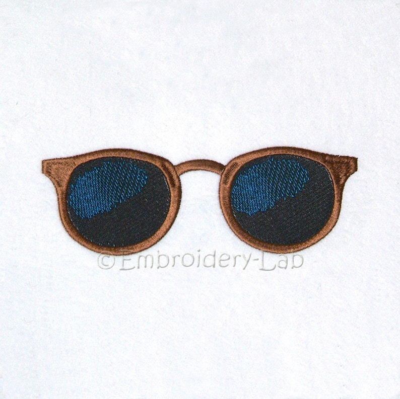 Sunglasses Machine Embroidery Design verified embroidery Etsy