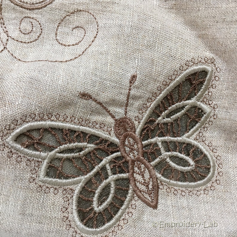 Cutwork Set Machine Embroidery Design butterfly PES HUS VP3 Etsy