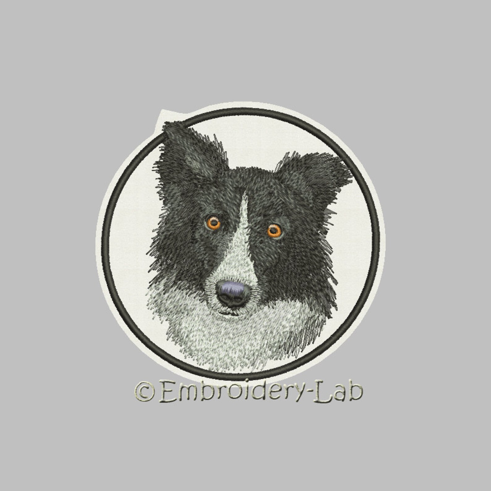 Border Collie Machine Embroidery Design Set pattern PES Etsy