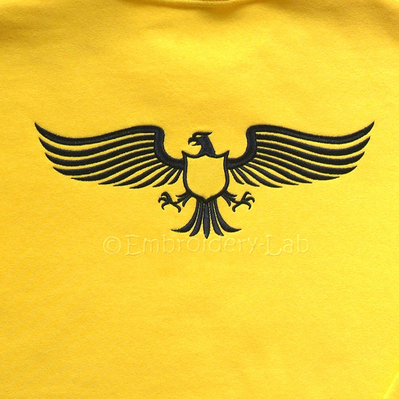 Heraldic eagle machine embroidery design decor ornament  etsy
