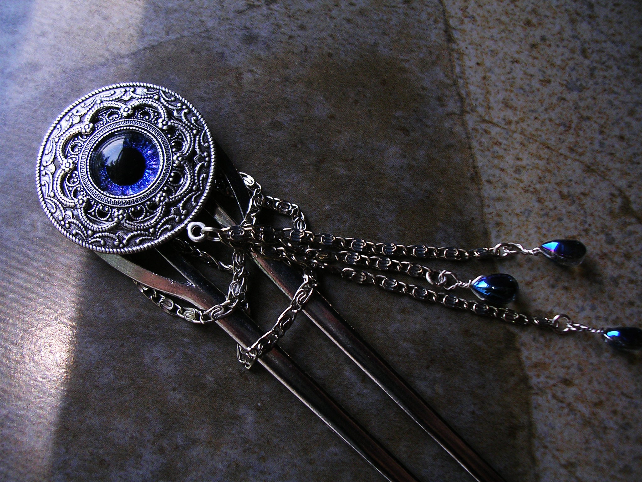 Swarovski Hair Fork - Etsy display picture 2