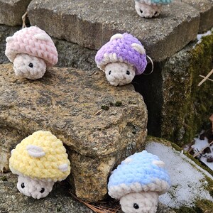 Mystical Mushroom Plush Fidget Keychain