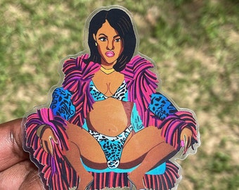 Hardcore Lil Kim Inspired Vinyl Sticker