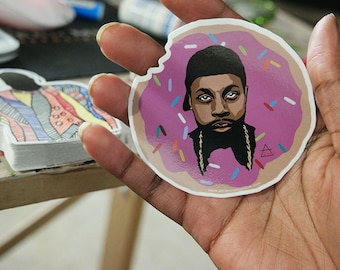 Donuts Are Forever J Dilla Inspired Vinyl Sticker