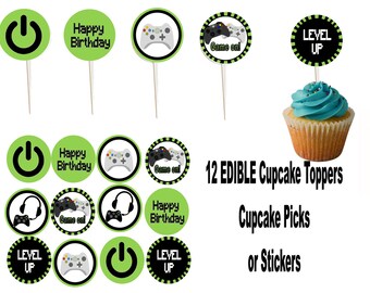 12 roblox character boy 3 precut edible cupcake toppers stand up wafer cake decorations