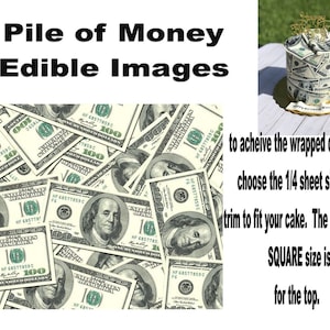 Pile of Money Edible images