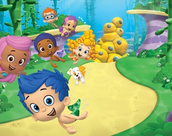 Bubble Guppies cake topper edible