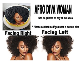 Afro Diva Beauty Edible Image