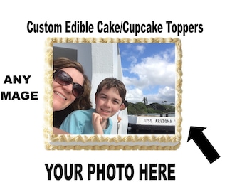 Personalisierte essbaren Cupcake Topper, Keks Topper, Cereal Leckerli Topper