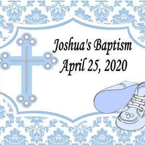 Custom Edible Baptism/Christening Cake Topper