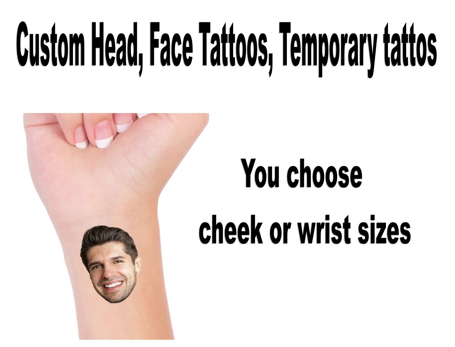 NFL Las Vegas Raiders Face Tattoos, Team Colors, One Size