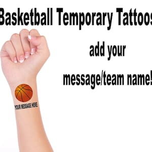 Basketball Temporary Tattoos