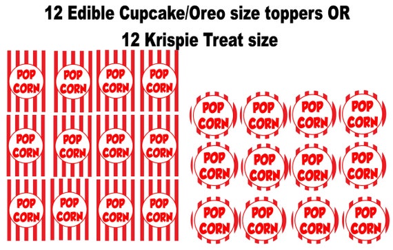 Set of 12 Stitch edible paper, cupcake cookie toppers PRE CUT choose size