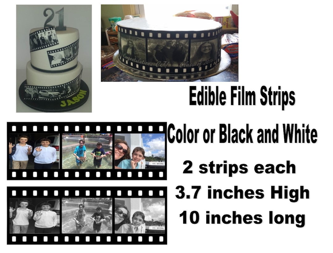Edible Film Role Cake Strips Etsy