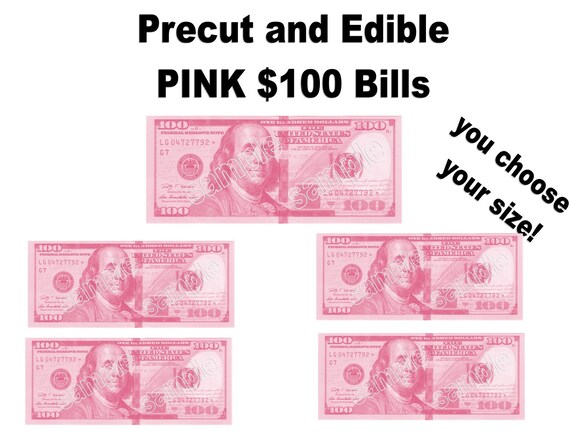 Edible 100 Dollar Bills Frosting Sheet