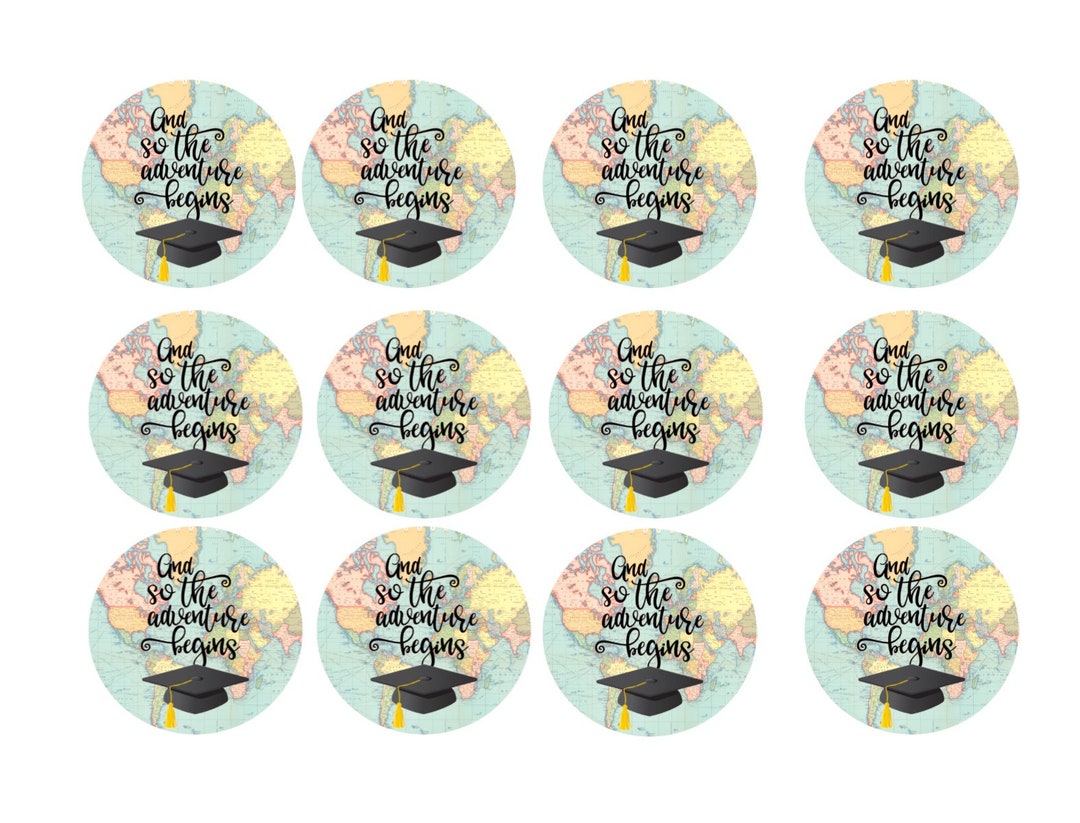 Edible Graduation Cookie/cupcake Toppers Etsy