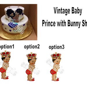 Pre cut Baby Prince Edible Cake, Cookie, Cupcake topper