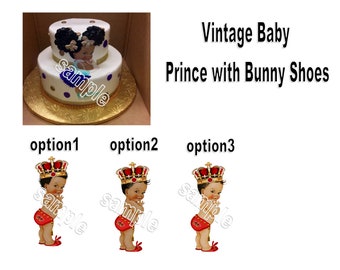 Pre cut Baby Prince Edible Cake, Cookie, Cupcake topper