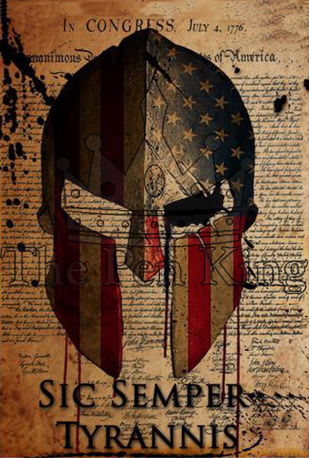 Sic Semper Tyrannis Pen Blank Etsy(02)