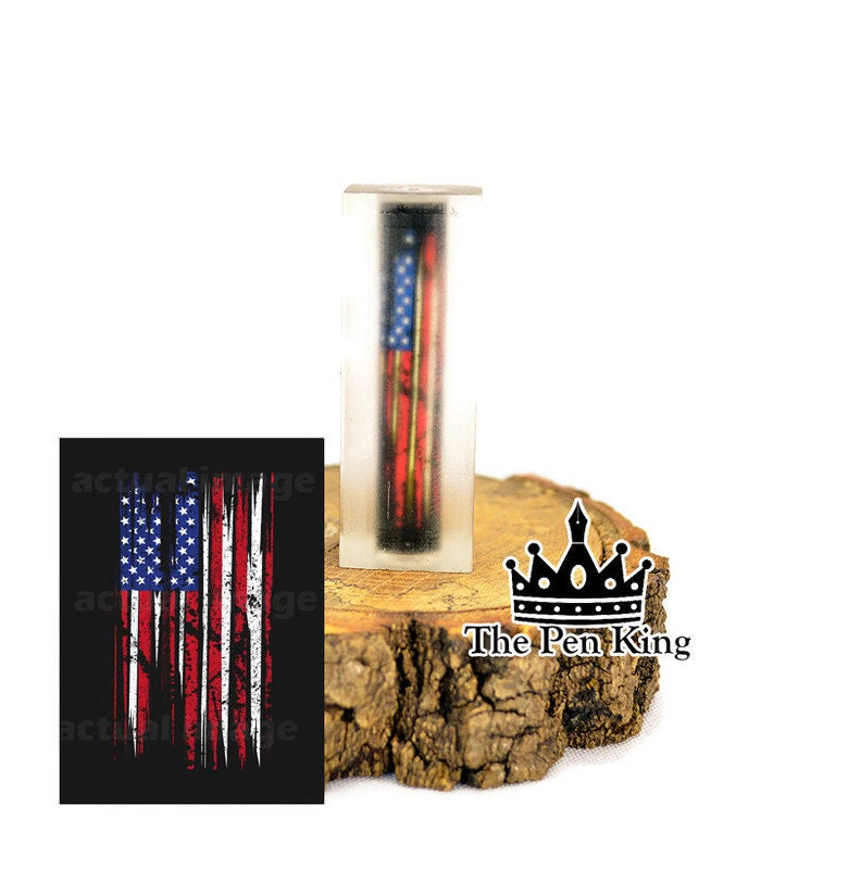 Worn American Flag Pen Blank - Etsy