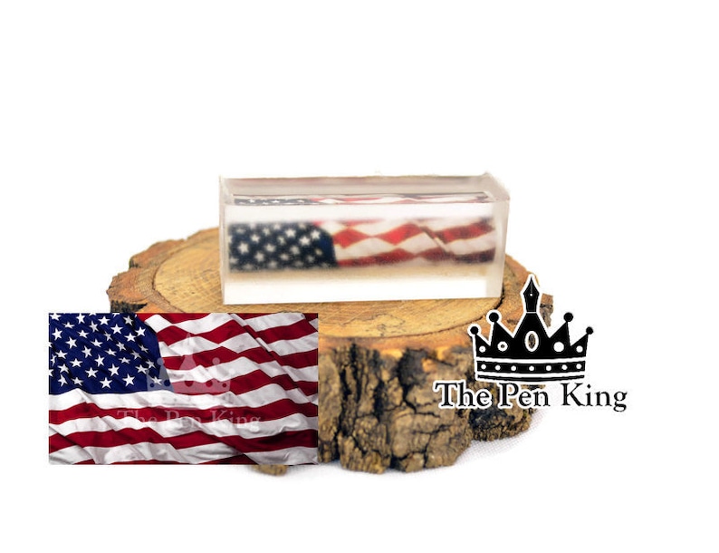 Waving American Flag Pen Blank